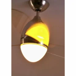 Ventilateur Globo PREMIER Acier inoxydable, Nickel mat, 2 lumières