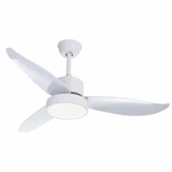 Ventilateur Globo RAMONA LED Blanc, 1 lumière, Télécommandes