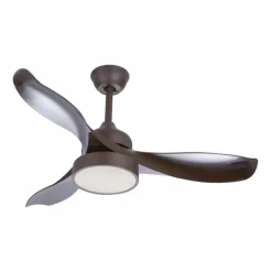 Ventilateur Globo RAMONA LED Noir, 1 lumière, Télécommandes