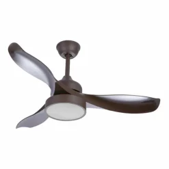 Ventilateur Globo RAMONA LED Noir, 1 lumière, Télécommandes