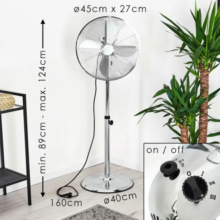 Ventilateur Mahon Chrome