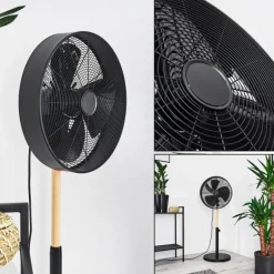 Ventilateur Markham Bois clair, Noir