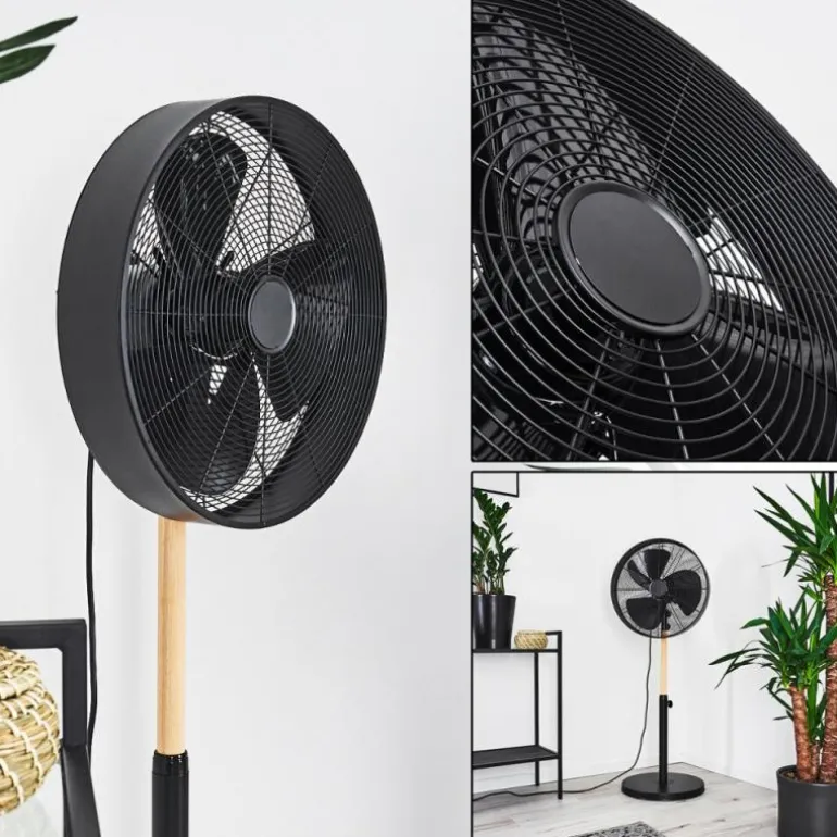 Ventilateur Markham Bois clair, Noir