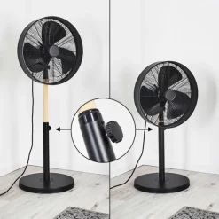 Ventilateur Markham Bois clair, Noir