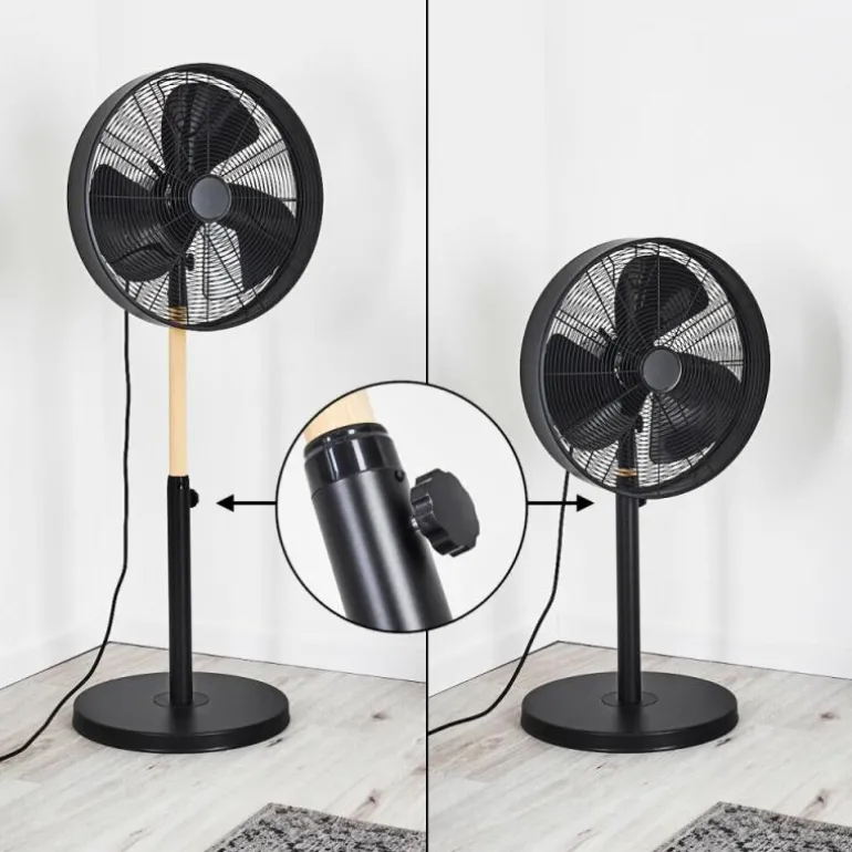 Ventilateur Markham Bois clair, Noir