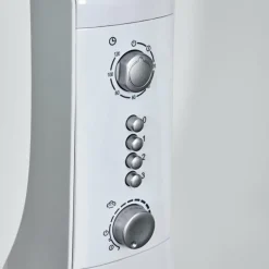 Ventilateur Rethymno Chrome, Argenté, Blanc