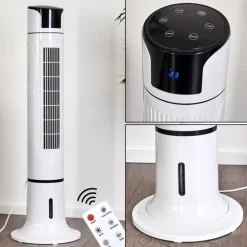 Ventilateur Urbino Tower Noir, Blanc, Télécommandes