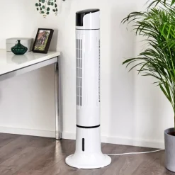 Ventilateur Urbino Tower Noir, Blanc, Télécommandes