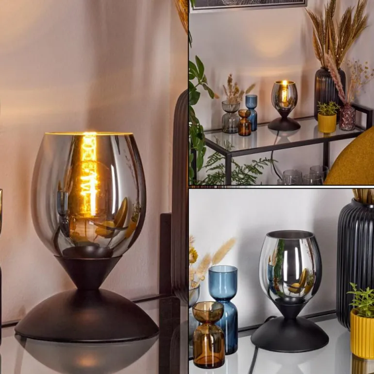 Verfidelas Luminaire déco, Lampe à poser Noir, 1 lumière