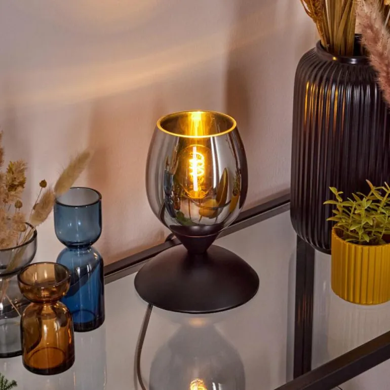 Verfidelas Luminaire déco, Lampe à poser Noir, 1 lumière