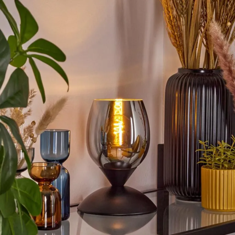 Verfidelas Luminaire déco, Lampe à poser Noir, 1 lumière