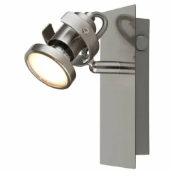 Verpax Plafonnier, Spot de plafond, Applique murale, Spot mural Luminaires Globo Lighting Nickel mat, 1 lumière