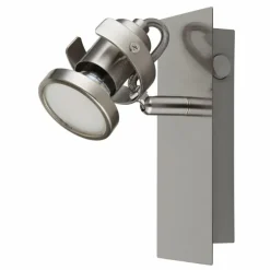 Verpax Plafonnier, Spot de plafond, Applique murale, Spot mural Luminaires Globo Lighting Nickel mat, 1 lumière