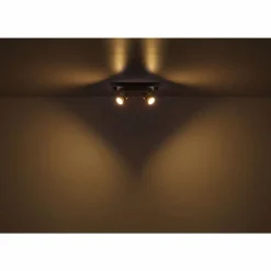 Verpax Plafonnier, Spot de plafond, Applique murale, Spot mural Luminaires Globo Lighting Nickel mat, 2 lumières
