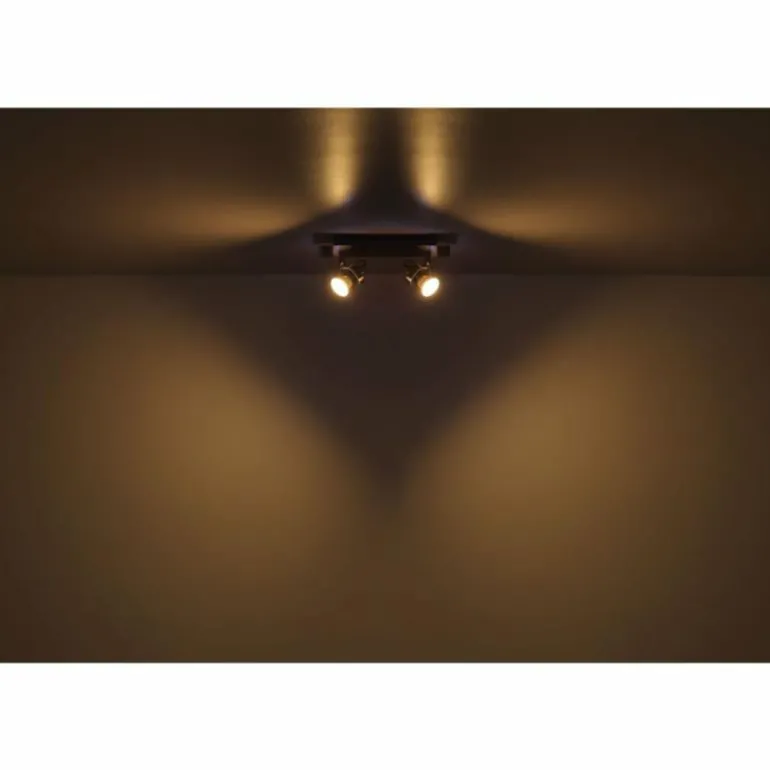 Verpax Plafonnier, Spot de plafond, Applique murale, Spot mural Luminaires Globo Lighting Nickel mat, 2 lumières