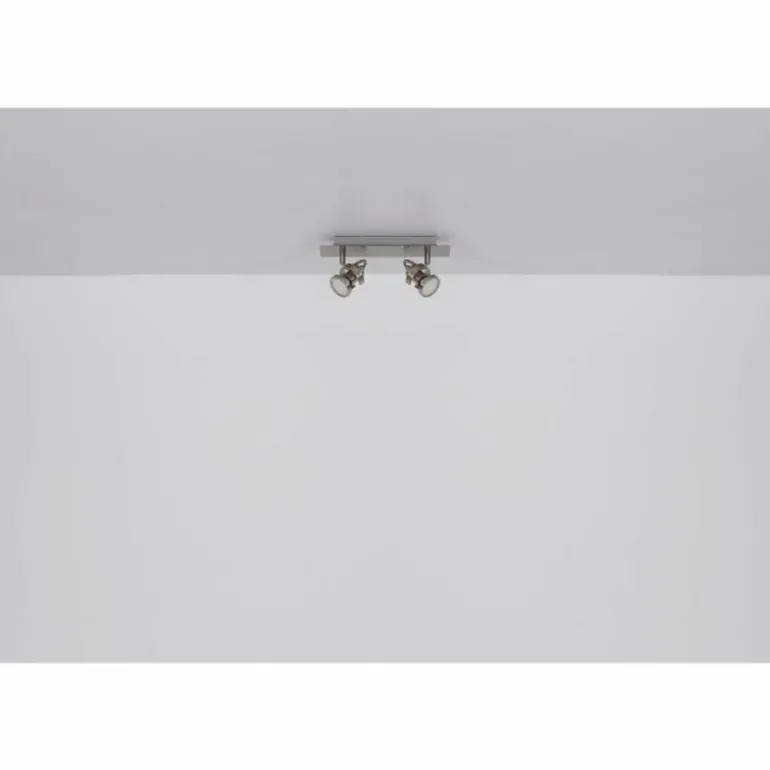 Verpax Plafonnier, Spot de plafond, Applique murale, Spot mural Luminaires Globo Lighting Nickel mat, 2 lumières