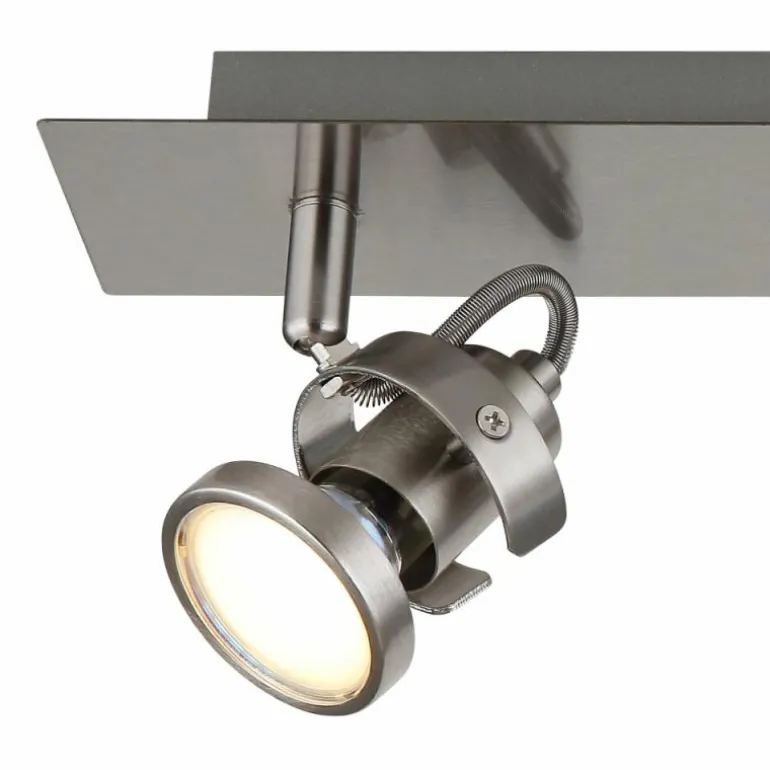 Verpax Plafonnier, Spot de plafond, Applique murale, Spot mural Luminaires Globo Lighting Nickel mat, 3 lumières