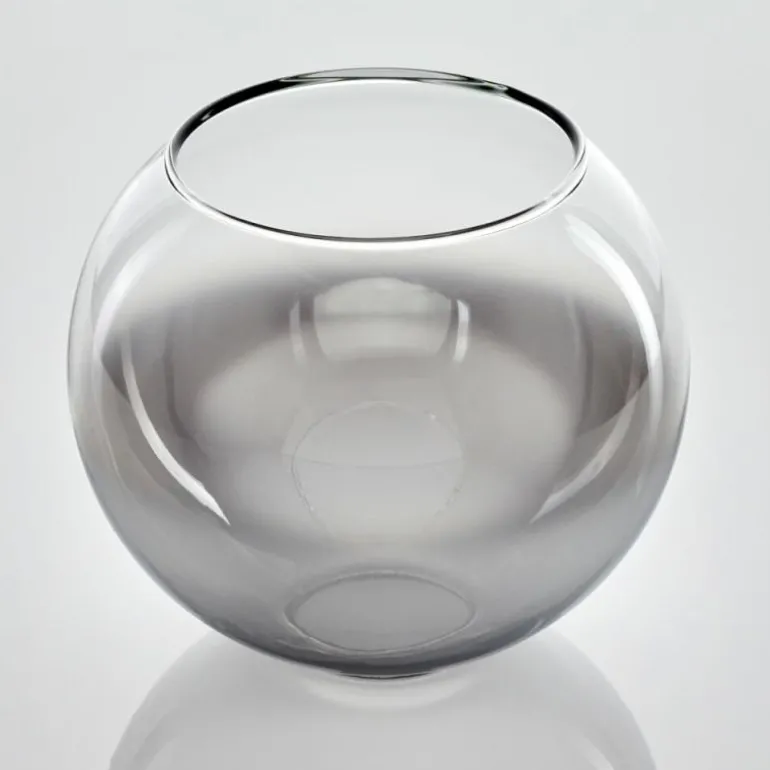 verre de rechange 15 cm Koyoto Chrome, Clair, Fumé