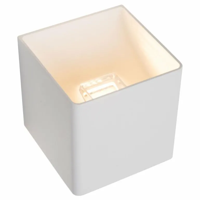 VERTIGO Applique murale Luminaires Lucide LED Blanc, 1 lumière, Détecteur de mouvement