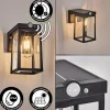 Verup Lampe murale d´extérieur, Applique murale LED Noir, 1 lumière, Détecteur de mouvement