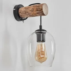 Vevino Applique murale, Spot mural Écru, Noir, 1 lumière