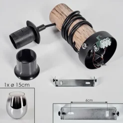 Vevino Boule lumineuse, Applique murale Écru, Noir, 1 lumière