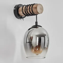 Vevino Boule lumineuse, Applique murale Écru, Noir, 1 lumière