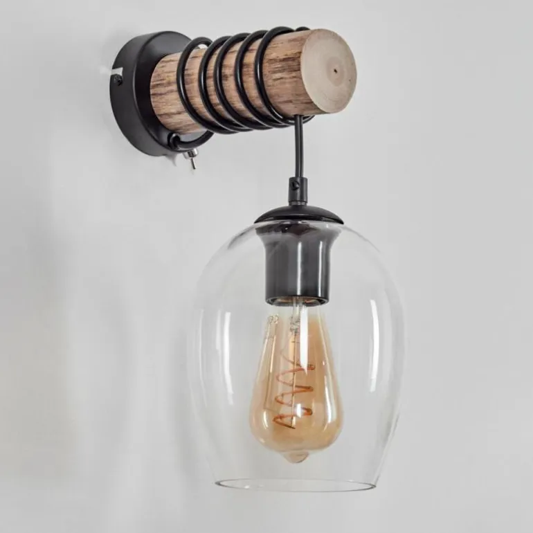 Vevino Boule lumineuse, Applique murale Écru, Noir, 1 lumière