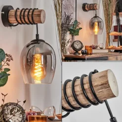 Vevino Boule lumineuse, Applique murale Écru, Noir, 1 lumière