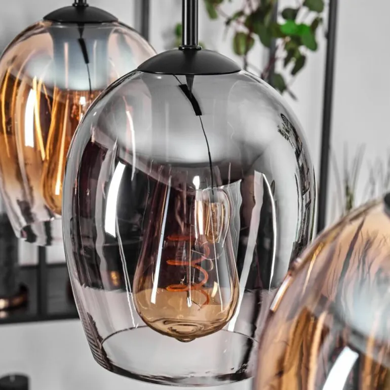 Vevino Suspension Ambre, Clair, Fumé, 3 lumières