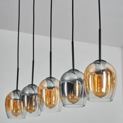 Vevino Suspension Ambre, Clair, Fumé, 5 lumières