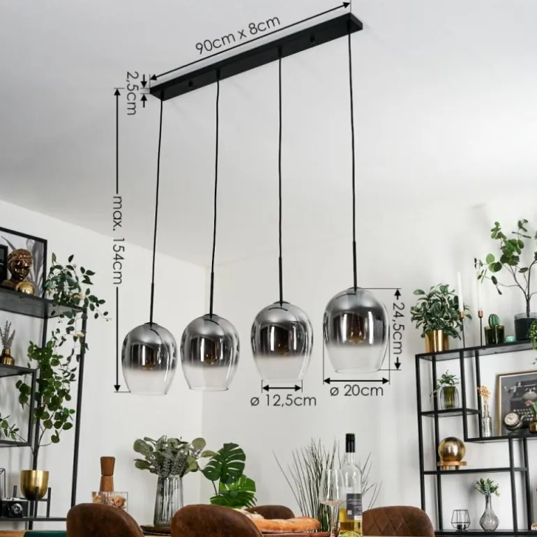 Vevino Suspension Clair, Fumé, 4 lumières