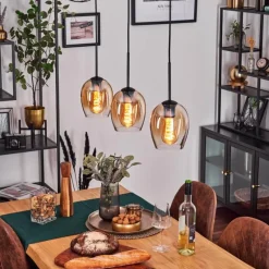 Vevino Suspension Noir, 3 lumières