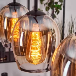 Vevino Suspension Noir, 3 lumières