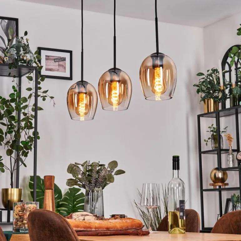 Vevino Suspension Noir, 3 lumières