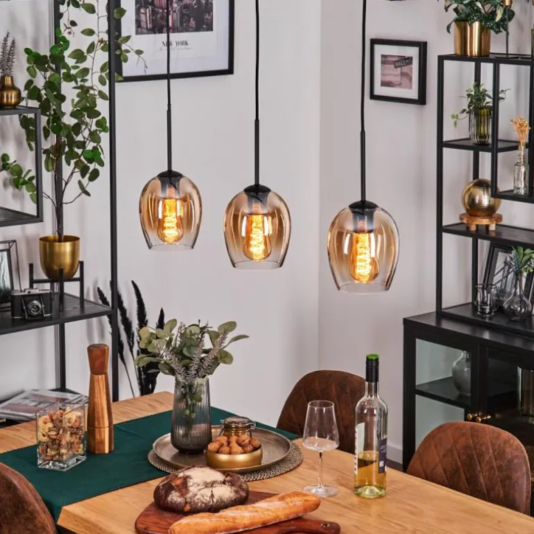 Vevino Suspension Noir, 3 lumières