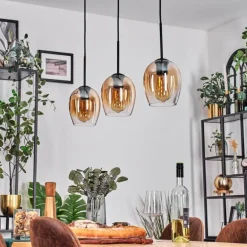 Vevino Suspension Noir, 3 lumières