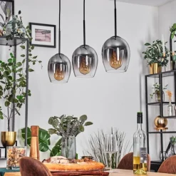 Vevino Suspension Noir, 3 lumières