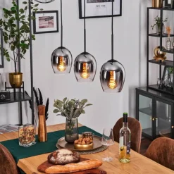 Vevino Suspension Noir, 3 lumières