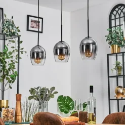 Vevino Suspension Noir, 3 lumières