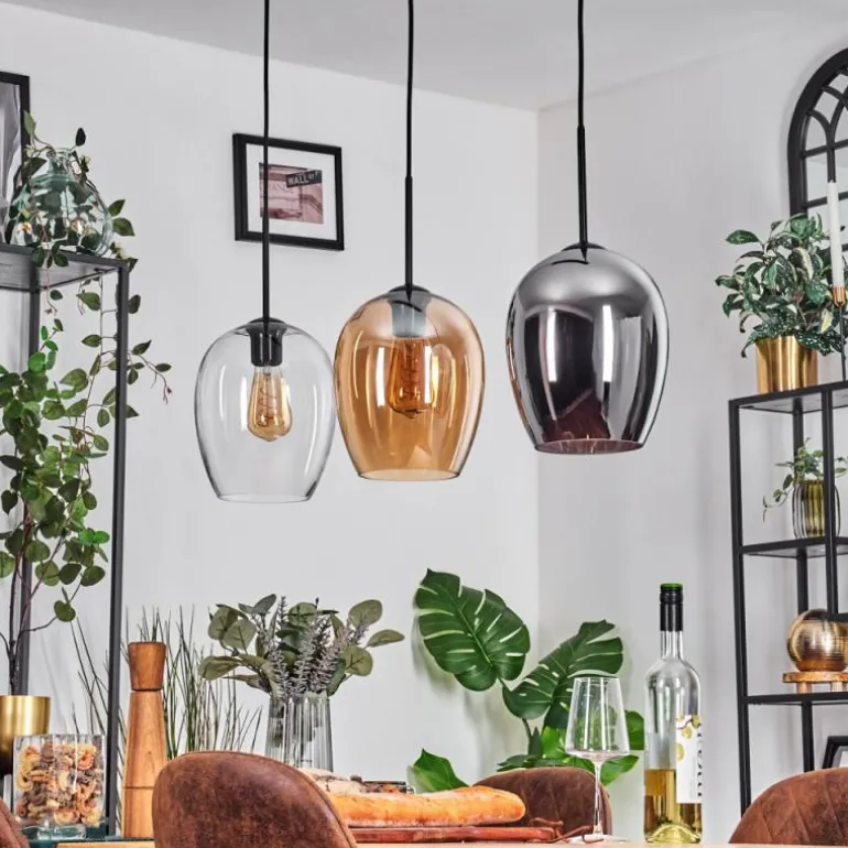 Vevino Suspension Noir, 3 lumières