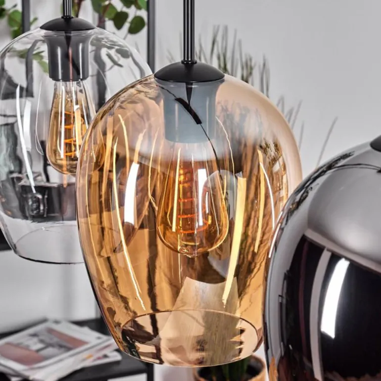 Vevino Suspension Noir, 3 lumières