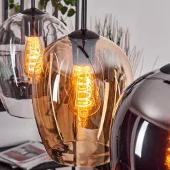 Vevino Suspension Noir, 3 lumières