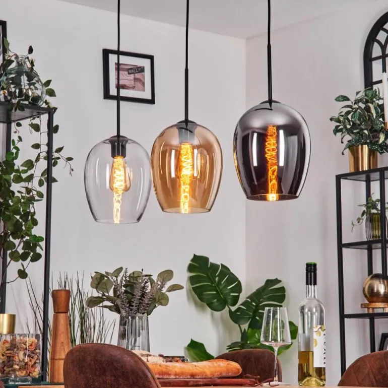 Vevino Suspension Noir, 3 lumières