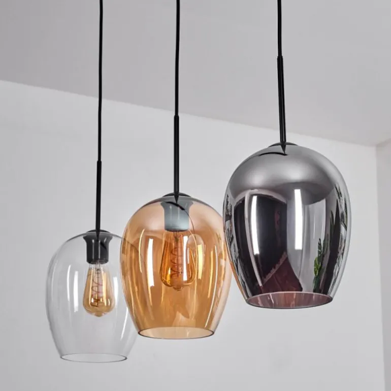 Vevino Suspension Noir, 3 lumières