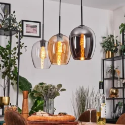 Vevino Suspension Noir, 3 lumières