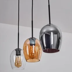 Vevino Suspension Noir, 3 lumières