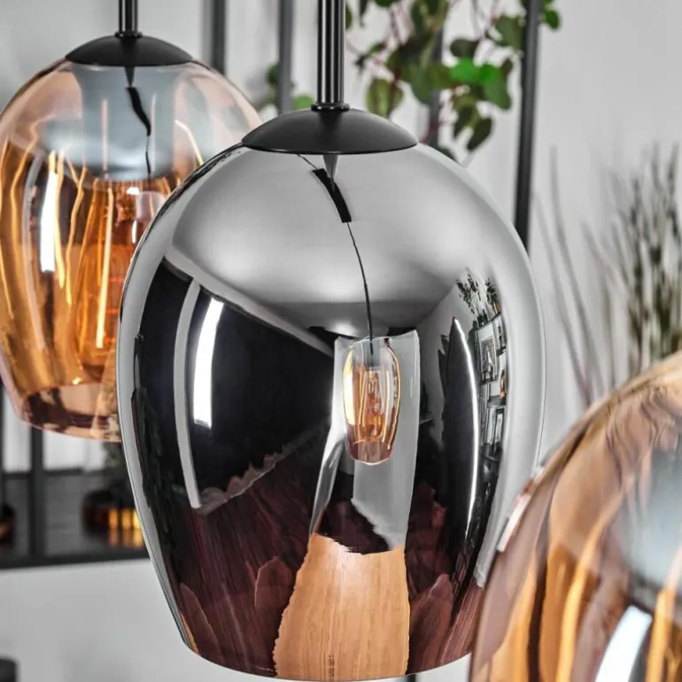 Vevino Suspension Noir, 3 lumières