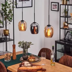 Vevino Suspension Noir, 3 lumières