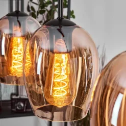 Vevino Suspension Noir, 3 lumières